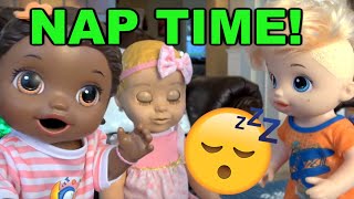 BABY ALIVE has NAP TIME The Lilly and Mommy Show The TOYTASTIC Sisters LUVABELLA TOY REVIEW [upl. by Nylirrej]