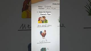 Grading Emma’s test again asmr school teacher test quiz emojichallenge [upl. by Jenny]