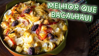 A MELHOR BACALHOADA VEGANA Desfiada Gratinada Sabor de Mar [upl. by Yamauchi]