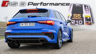 Audi RS3 Performance 407hp  Launch Control amp 100200 kmh acceleration🏁  Automann in 4K [upl. by Artsa]