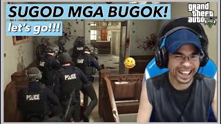 MGA BOBONG PULIS VS MGA BOBONG KRIMINAL matira matibay  GTA 5 Roleplay [upl. by Tran]