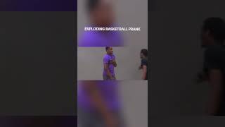 EXPLODING BASKETBALL PRANK 🤣 Viaseanodg funny prank youtube viral [upl. by Akino782]