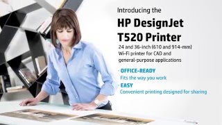 HP DesignJet T520 [upl. by Seuqcaj186]