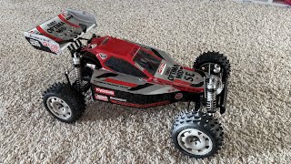 Kyosho Turbo Optima Mid SE  First run after sitting for 30 years [upl. by Anitroc]