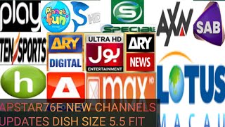 Apstar7 ARY digital on now channels update today 2 October 2024 [upl. by Enairda]