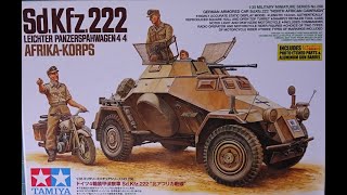 Tamiya 135 SdKfz 222 Kit No 35286 UPDATE 13 [upl. by Lukin]