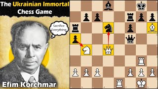 The quotUkrainian Immortal Gamequot  Korchmar vs Poliak 1937 [upl. by Riocard401]