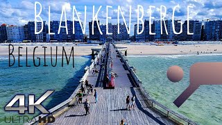 Blankenberge Belgium 🇧🇪 Virtual City Tour in 4K [upl. by Edy]