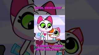 Count to Five at the Pool 🏊‍♀️ Fun Learning Song for Kids 🎶😻 PURR PURR [upl. by Dahc]