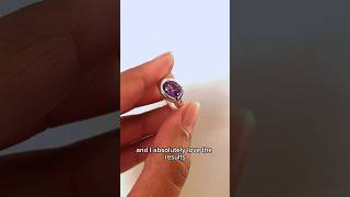 How I made a Alexandrite ring customjewelry jewelry [upl. by Beaufert585]