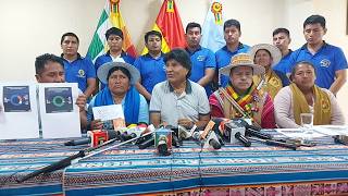 Evo Morales Ayma en conferencia de prensa responde persecución de Luis Arce y Ministros [upl. by Reamonn]