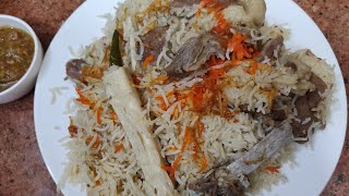 Muradabadi yakhni pulao  UP style pulao recipe  mutton pulao recipe [upl. by Toni92]