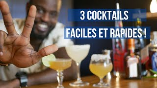 3 cocktails FACILES en moins de 10 minutes [upl. by Scopp]