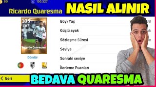 BEDAVA QUARESMA ALMA  \u00100 KANITLI  NASIL ALINIR  KAÇIRMAYIN  DETAYLAR  eFootball 2025 MOBİLE [upl. by Malin565]