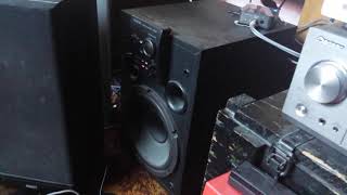 Kenwood powered subwoofer sw505d [upl. by Sitoeht]