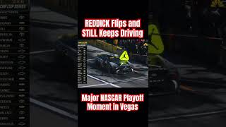 A WILD Nascar Moment as Tyler Reddick Flips in the Las Vegas Playoff Cup Race nascarplayoffs [upl. by Haletta974]