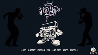 Hip hop drums Loop  87 BPM [upl. by Enirehtahc]