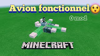 Comment faire un avion FONCTIONNEL facile dans Minecraft luhuu8435 [upl. by Scherle]