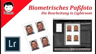 Biometrisches Passfoto Teil 2  Bearbeitung in Lightroom [upl. by Nabi105]