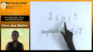 Dico des Maths  24  Amplitude dun encadrement [upl. by Udele138]