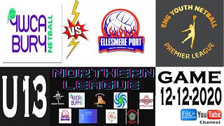 ENG YNPL 12122020 U13 R1 Northern Conference Netball League Game 2 YWCA Bury vs Ellesmere Port [upl. by Westfahl]