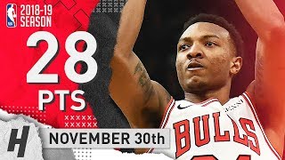 Wendell Carter Jr Full Highlights Bulls vs Pistons 20181130  28 Pts 7 Reb 3 Blocks [upl. by Nessim]