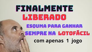 LIBERADO O ESQUEMA PARA GANHAR SEMPRE NA LOTOFÁCIL [upl. by Linet]