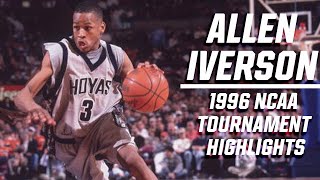 Allen Iverson 1996 NCAA tournament highlights [upl. by Novia]