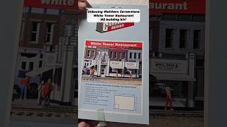 unboxing Walthers Cornerstone White Tower Restaurant HO building kit modeltrains modelkit shorts [upl. by Ahsieni]