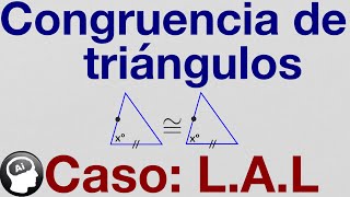 Congruencia de triangulos caso LAL ejercicios resueltos [upl. by Donaugh]