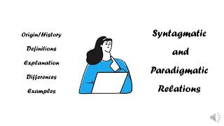 Syntagmatic and Paradigmatic Relations in Grammar\Linguistics  Difference  Explanation  Examples [upl. by Paul]