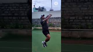 KC Cariappa bowling action in slow motion shorts cricket [upl. by Suidualc]