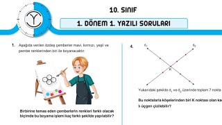 10SINIF 1DÖNEM 1YAZILI ORİJİNAL YAYINLARI MATEMATİK SORU ÇÖZÜMLERİ PDF [upl. by Yenar]