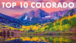 TOP 10 PLACES TO VISIT IN COLORADO [upl. by Ibrad]