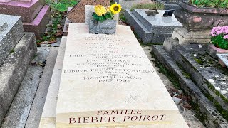 Tombe de Geneviève de FONTENAY présidente du comité Miss France Cimetière parisien d’Ivry [upl. by Schilling]