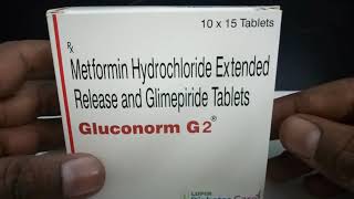 Gluconorm G2 Forte Tablet  Uses Sideeffects Review in hindi [upl. by Elockcin951]