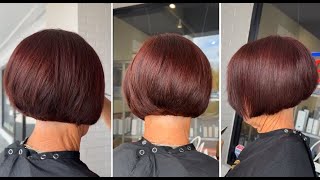 Beautiful Short Layered Bob Haircut for Women  Fix a Very Bob Hair [upl. by Selmore]