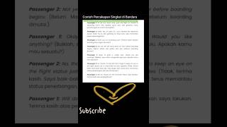 Contoh dialog Percakapan BAHASA INGGRIS di bandara bahasainggris dialog conversation [upl. by Pulchia]