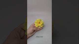 3D flower making tutorialhow to make paper flower3D flowerdiy paper flowers easy making tutorial [upl. by Ahsirek]