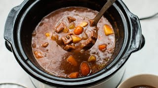 Slow Cooker Beef Stew  Easy Peasy Great Dinner [upl. by Ailyn]