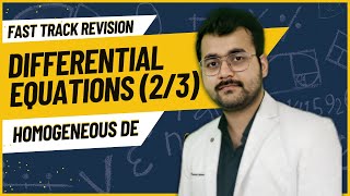 HOMOGENEOUS DIFFERENTIAL EQNS II DIFFERENTIAL SERIES II CLASS 12TH [upl. by Andros967]