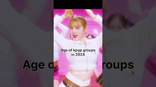 Age of kpop groups in 2024 ✨ kpop shorts fypシ゚ bts straykids blackpink ive itzy nmixx nct [upl. by Eneg]