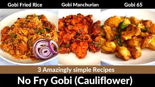 Gobi 65 in air fryer  Air Fryer Gobi Manchurian  Gobi Fried Rice  Air Fryer Cauliflower Recipes [upl. by Patrizio]