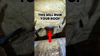 Spray Foam Insulation Disaster homeinspection sprayfoam homeimprovement [upl. by Sulamith]