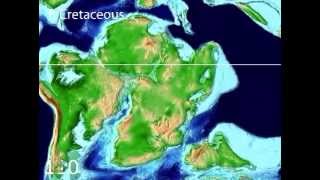 Tectonic Evolution of Africa  Scotese Animation [upl. by Missie]