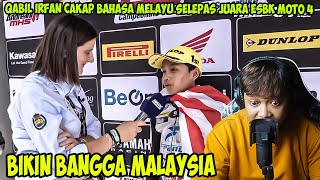 QABIL IRFAN BUAT BENDERA MALAYSIA BERKIBAR DI ESBK BARCELONA 2024 MOTO4 [upl. by Otto644]