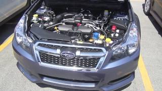 2013 SUBARU LEGACY 25i PREMIUM ENGINE INTERIOR REVIEW [upl. by Oivalf]