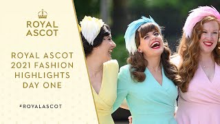 Royal Ascot Fashion Highlights  Opening Day 2021 [upl. by Selle254]