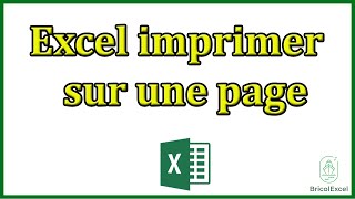 Excel imprimer sur une page [upl. by Kcirdek]