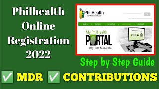 Philhealth Online Registration Tutorial 2023 ✓ Contribution ✓MDR ✓Payment [upl. by Ned]